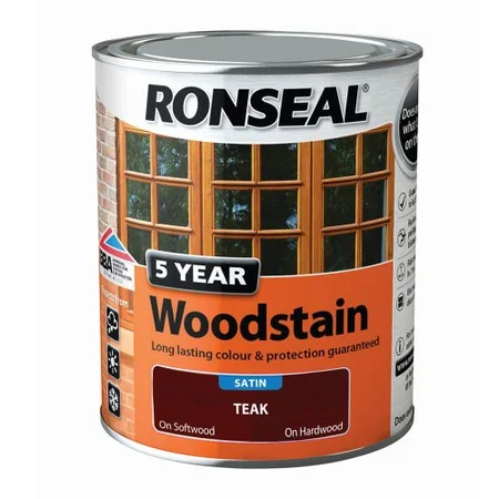Ronseal Trade 10 Year Woodstain Satin Teak 2.5Ltr Ref 38708