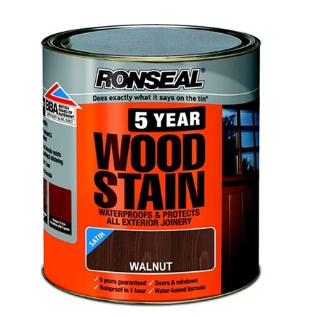 Ronseal Trade 10 Year Woodstain Satin Walnut 2.5Ltr Ref 38709