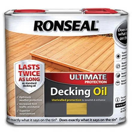Ronseal Ultimate Decking Oil 2.5Ltr Natural Pine Ref 36936