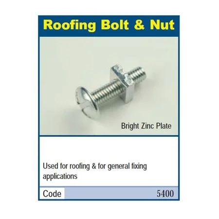 Roofing Nuts & Bolts M6 x 25mm