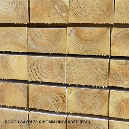 Rough Sawn 75x100mm Ungraded