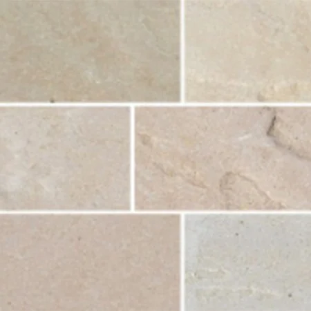 Sandstone Tumbled Setts 140x140mm x 22mm Sunset blend