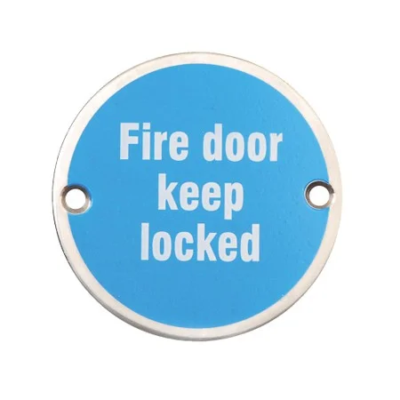 SSS Fire Door Keep Locked REF 3791