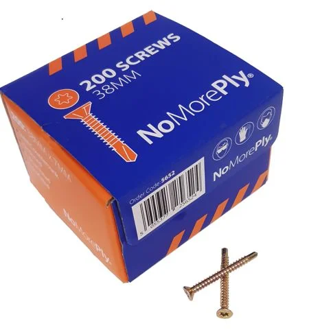 STS 38mm NoMorePly Torx Head Screws (Box of 200)