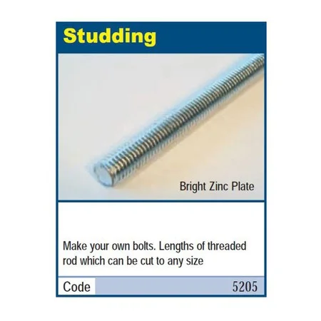 Stud Iron Bzp 10mm x 1Mtr Tqtr