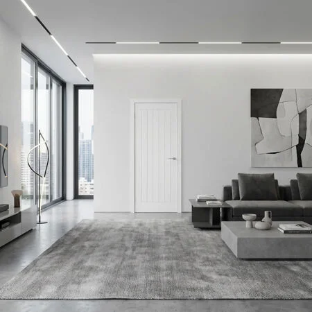 White Moulded Textured Mexicano Door 2040 x 826mm