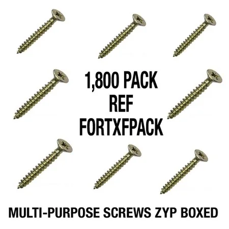 Forgefast Multi Purpose Screw 6.0 X 120mm Box 100no Ref FFT6120Y