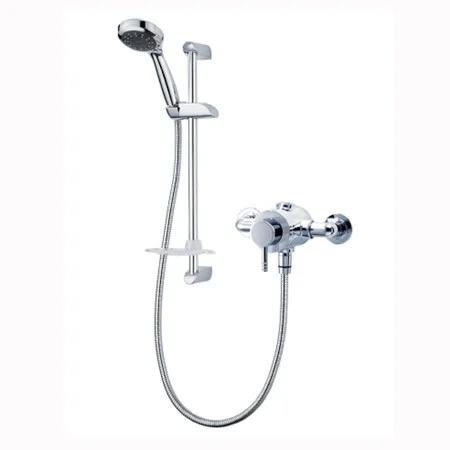 Triton Unichrome Severn Biv Thermostatic White / Chrome Plated