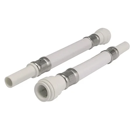 White 15mm x 15mm Stem x 200mm Flexible Hose Speedfit WFlx51