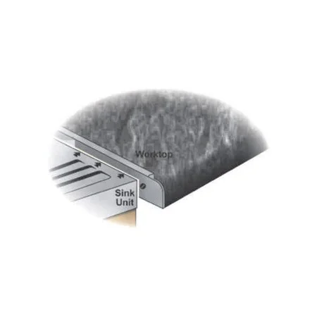 40mm Worktop Silver End Cap