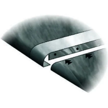 40mm Worktop Silver Straight Joint