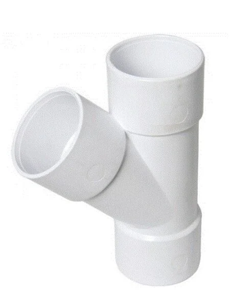 Floplast 40mm x 45 Deg ABS Y Branch Junction White REF WS43