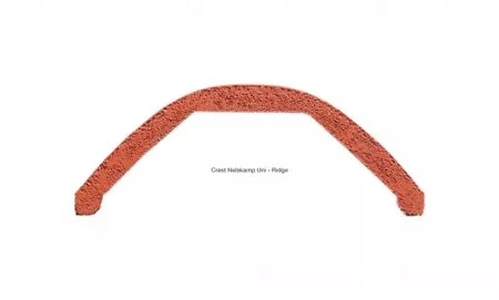 Crest Universal Ridge Roof Tile 450mm Rustic Red (Pack:168)
