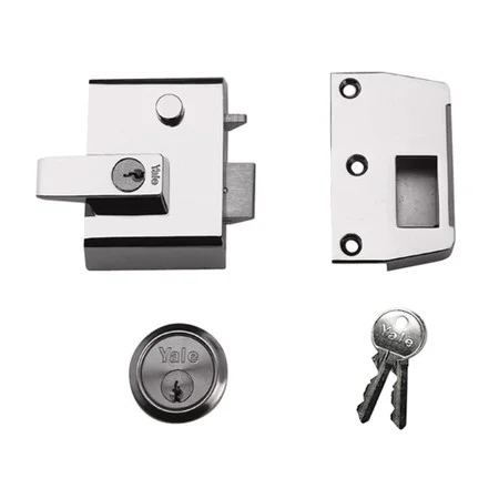 Yale P2 Dbl Sec Door Lock 40mm Grey Dmg P-X2-DMG-PB-40