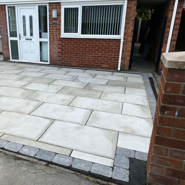 Marshalls Standard Square Edge Natural Paving Flag 900 x 600 x 50mm