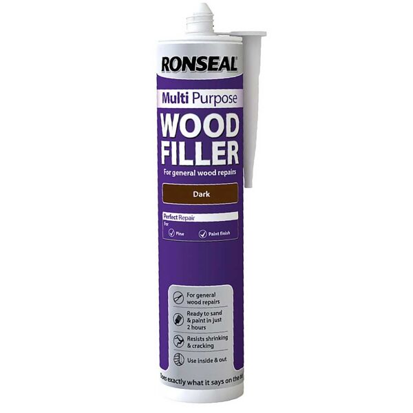 Ronseal Multi Purpose Wood Filler Cartridge Dark 310ml