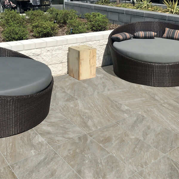Clarence Grey Stone Porcelain Tile 100 x 100cm