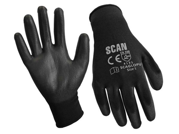 Scan-Black-PU-Coated-Gloves-X-