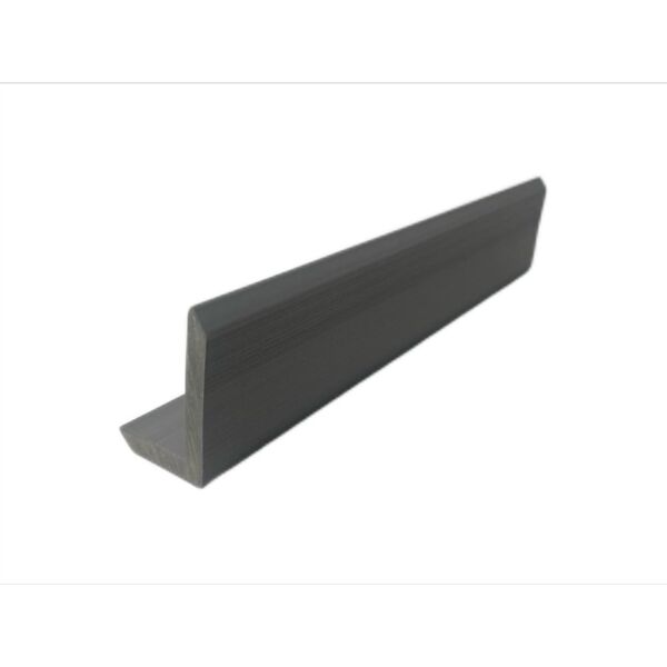 TRUclad Composite Cladding 3.6m x 40mm x 60mm L Trim Trento Silver