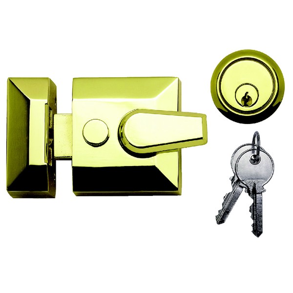 BR Narrow Style Cylinder Night Latch Clam Packed Ref DP007062.