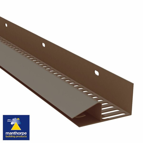 Continuous Soffit Strip Vent Brown 2.44mtr Ref G800BR
