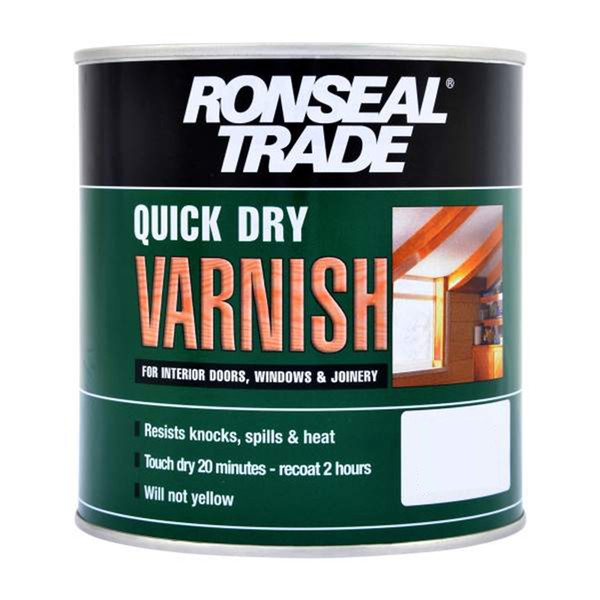 Ronseal Trade Quick Dry Interior Satin Varnish Antique Pine 750Ml Ref 38546